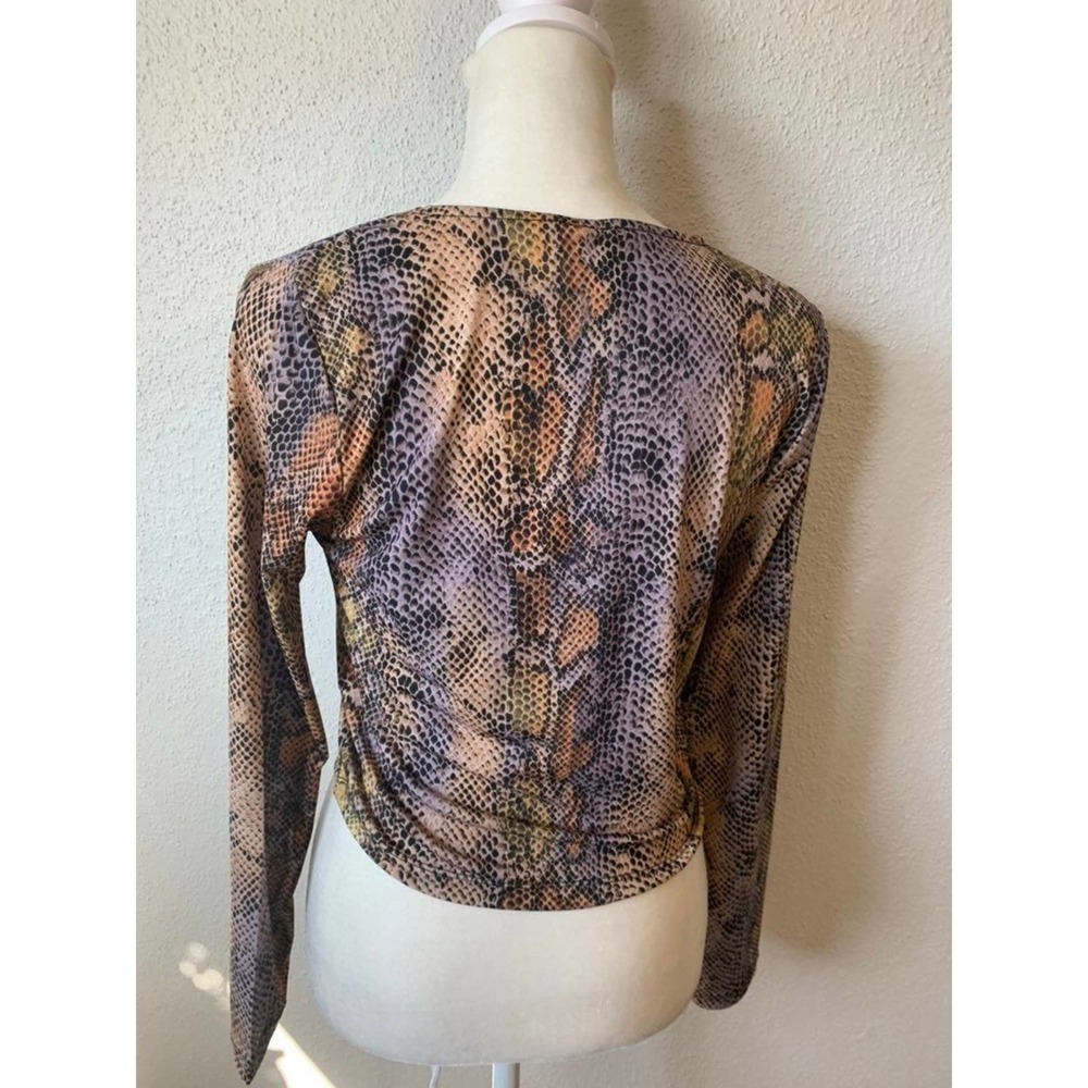 ASOS Multi-Colored Snakeskin Top - Picture 6 of 7